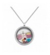 Locket Birthday Floating Stainless Necklace
