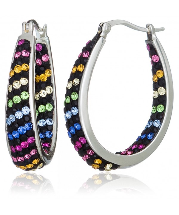 Carly Creations Crystal Striped Earring