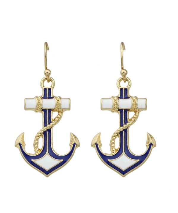 Feelontop Antique Anchor Earrings Jewelry