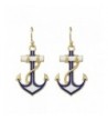 Feelontop Antique Anchor Earrings Jewelry