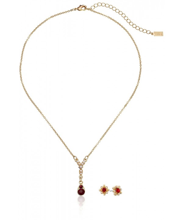 Downton Abbey Gold Tone Simulated Necklace