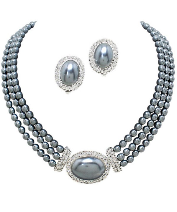 Elegant Strand Bridal Necklace Earring