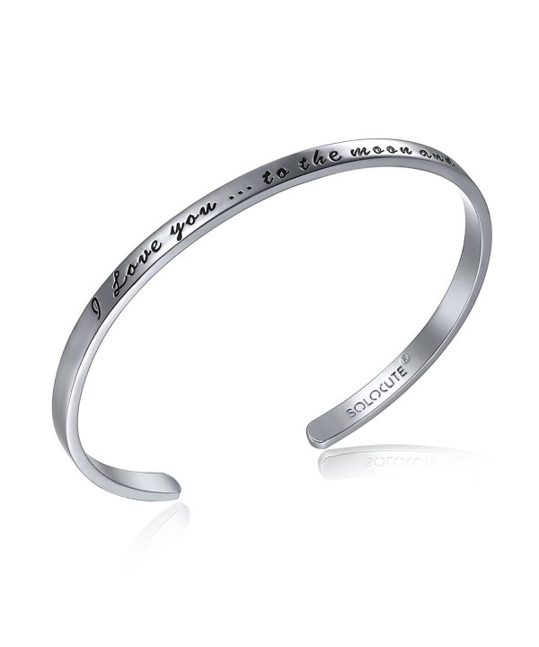 SOLOCUTE Sterling Bracelet Inspirational Bracelets