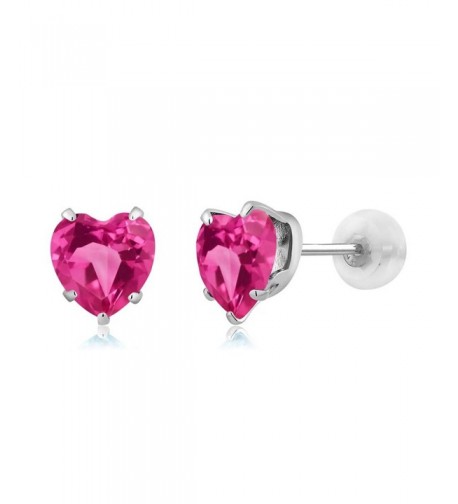 Heart Shape Mystic Topaz Earrings