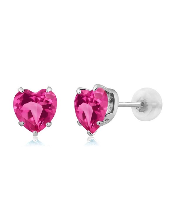 Heart Shape Mystic Topaz Earrings