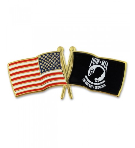 PinMarts USA Crossed Flags Lapel