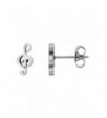 Small Stainless Earrings Musical Symbol