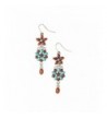 Lux Accessories Synthetic Turquoise Earrings