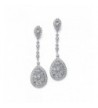 Mariell Deco Vintage Wedding Earrings