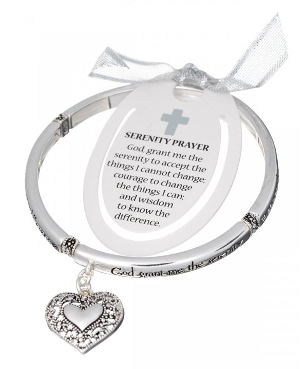 Silver tone Serenity Filigree Bracelet Bookmark