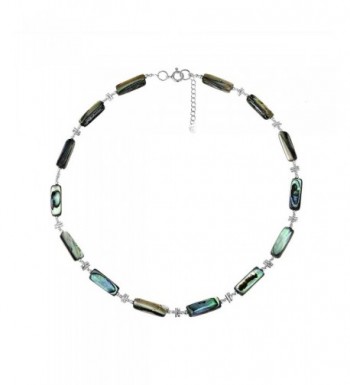 Exotic Abalone Sterling Silver Necklace