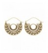 81stgeneration Womens Circle Filagree Earrings