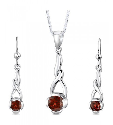 Pendant Earrings Necklace Sterling Rhodium