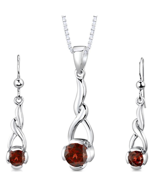 Pendant Earrings Necklace Sterling Rhodium