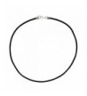 Sterling Silver Thick Leather Necklace