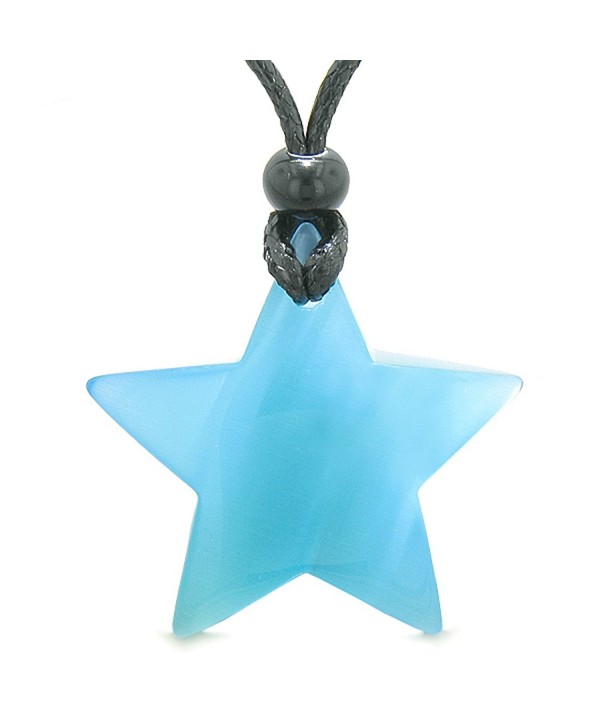 Positive Simulated Crystal Pendant Necklace