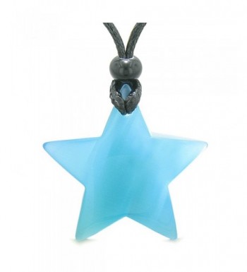 Positive Simulated Crystal Pendant Necklace