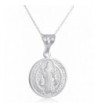 Sterling Benedict Reversable Pendant Necklace