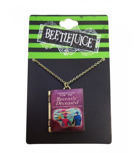 Beetlejuice Handbook Recently Deceased Necklace