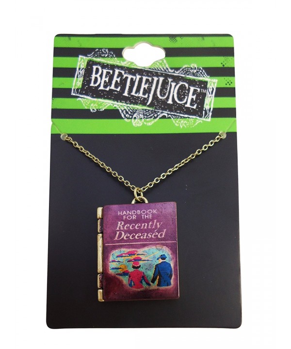 Beetlejuice Handbook Recently Deceased Necklace