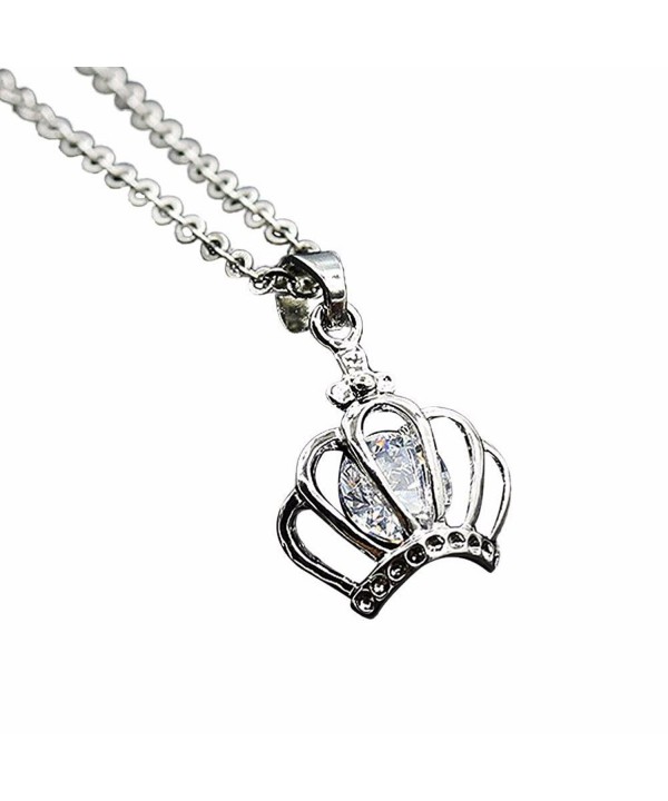 Susenstone Women Diamond Pendant Necklace