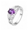 Susenstone Delicate Purple Zircon Ring