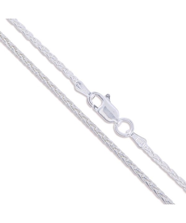 Sterling Silver Diamond Cut Necklace 2280 20