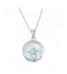 Sterling Silver Natural Larimar Pendant