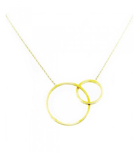 Circles Necklace Layering Standing Goose