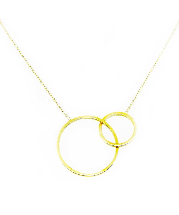 Circles Necklace Layering Standing Goose