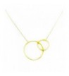 Circles Necklace Layering Standing Goose