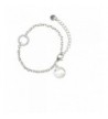 Silvertone Bear Silhouette Fearless Bracelet