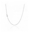 Sterling Diamond Cut Chain Necklace Clasp RHODIUM