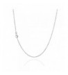 Sterling Diamond Cut Chain Necklace Clasp RHODIUM