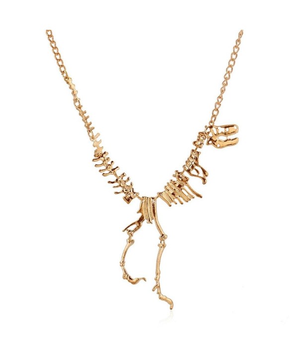 Datework Steampunk Dinosaur Skeleton Necklace