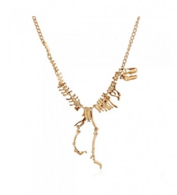 Datework Steampunk Dinosaur Skeleton Necklace