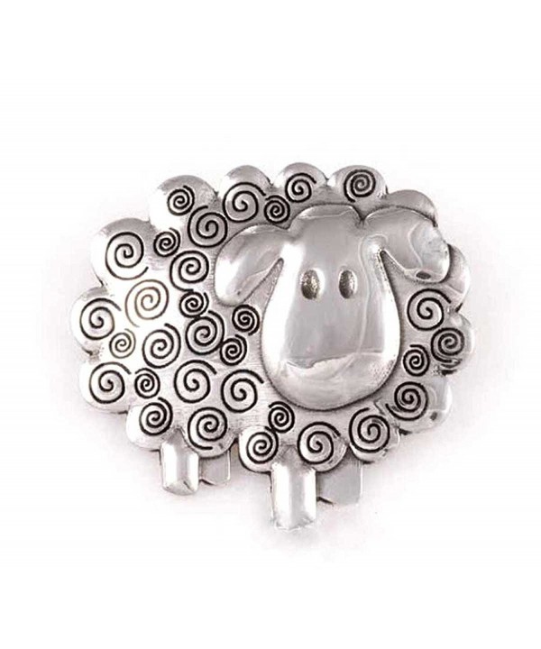 St Justin Pewter Swirly Brooch