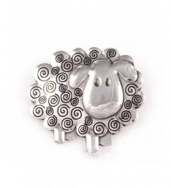 St Justin Pewter Swirly Brooch