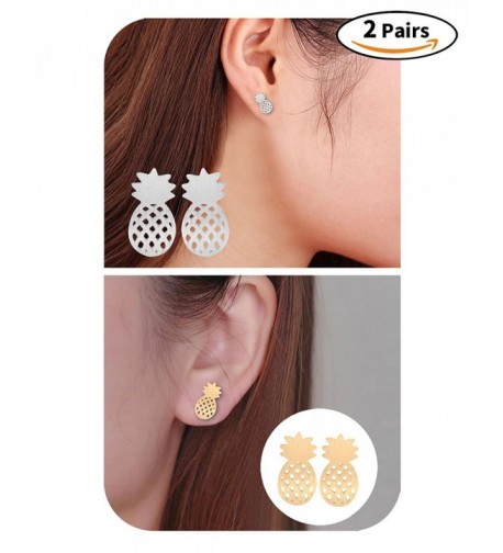 Pairs Elegant Pineapple Stud Earrings