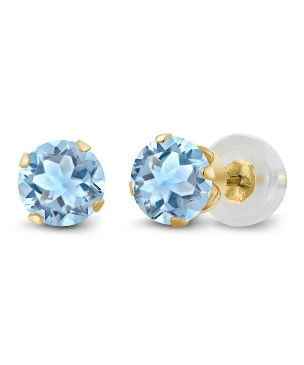 Topaz Gemstone Yellow Womens Earrings