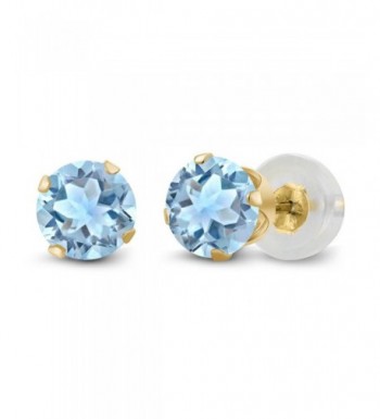 Topaz Gemstone Yellow Womens Earrings