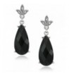 1928 Jewelry Silver Tone Teardrop Earrings