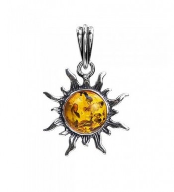 Amber Stirling Silver Small Pendant