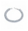 XLF Platinum Sterling Zirconia Bracelet