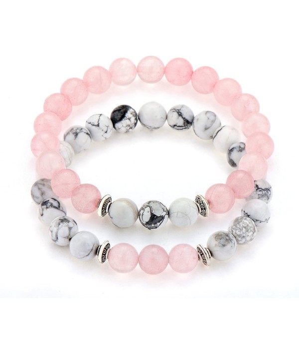 POSHFEEL Distance Couples Bracelets Howlite