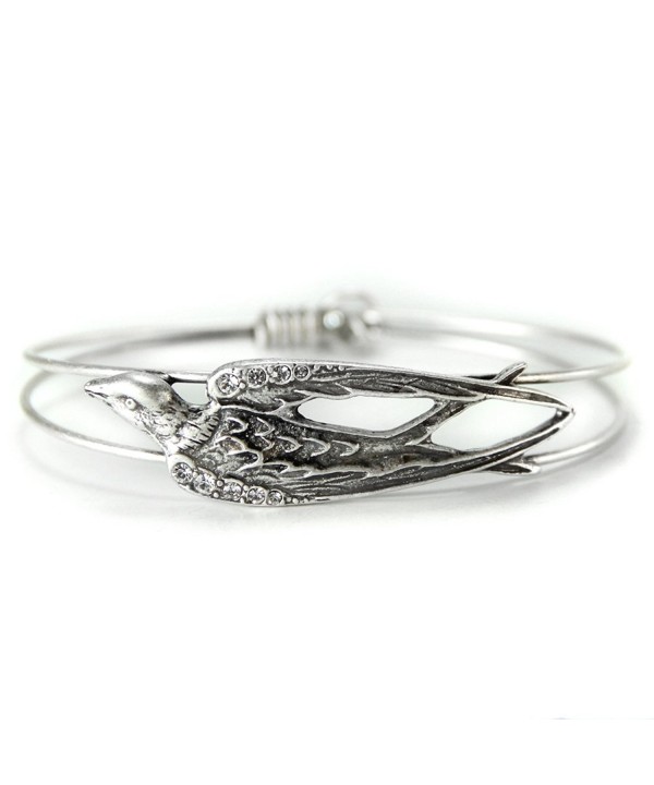 Bracelet Silver Bangle Swallow Jewelry