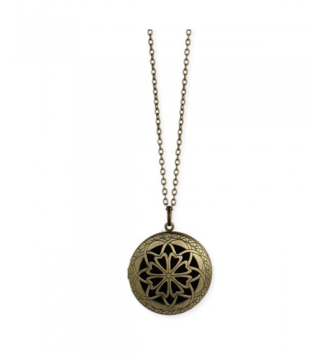 Essential Burnished Diffuser Locket Necklace