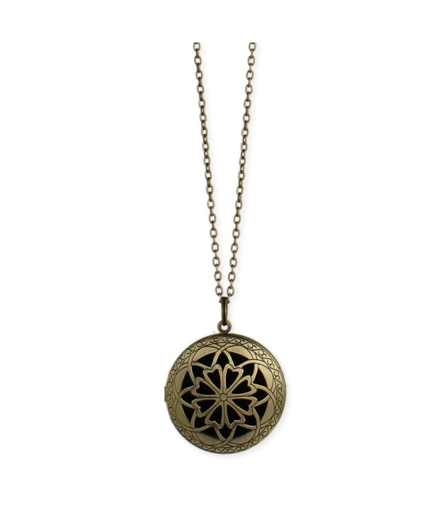 Essential Burnished Diffuser Locket Necklace