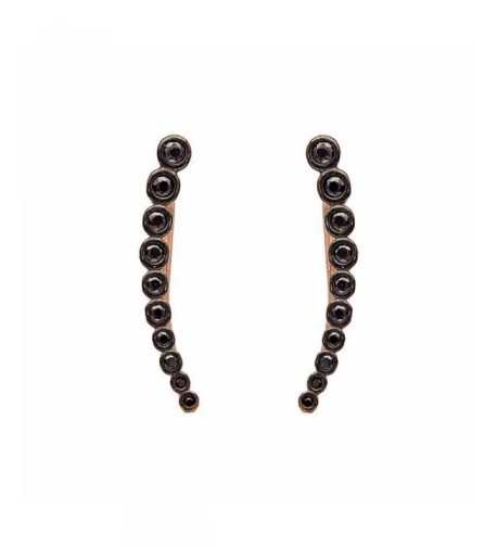 Climber Crawler Earrings Black Plated