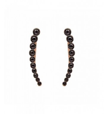 Climber Crawler Earrings Black Plated